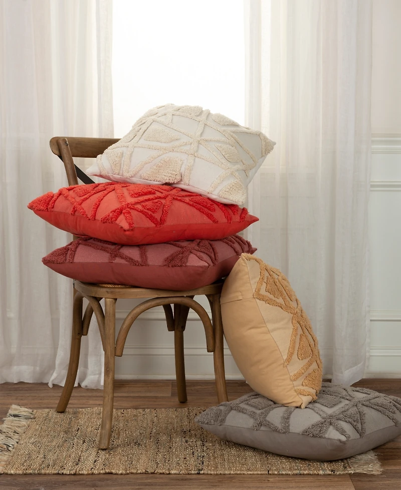 Closeout! Rizzy Home Modern Craft Decorative Pillow, 20" x