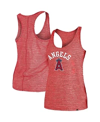 Women's New Era Red Los Angeles Angels Active Racerback Tank Top