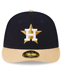Men's New Era Navy Houston Astros 2023 Gold Collection Low Profile 59FIFTY Fitted Hat
