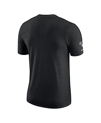 Men's Nike Heather Black Brooklyn Nets Courtside Versus Flight Max90 T-shirt