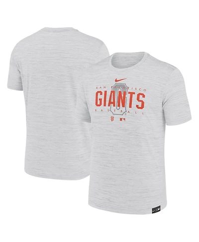 Men's Nike Gray San Francisco Giants City Connect Velocity Practice Performance T-shirt