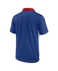 Men's Nike White, Royal Atlanta Braves Rewind Stripe Polo Shirt