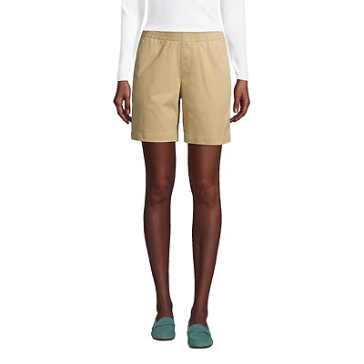 Lands' End Petite Pull On 7" Chino Shorts