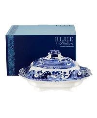Spode Blue Italian Covered Vegetable Dish