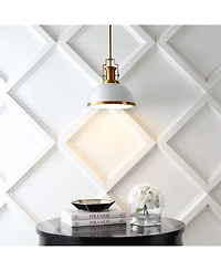 Homer 13" 1-Light Modern Industrial Iron Led Dome Pendant