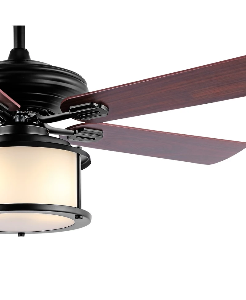 Brantley 52" 2-Light Bohemian Farmhouse Iron Led Ceiling Fan