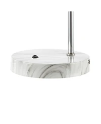 Ada 20" Industrial Contemporary Iron, Glass Led Task Lamp with Usb Charging Port