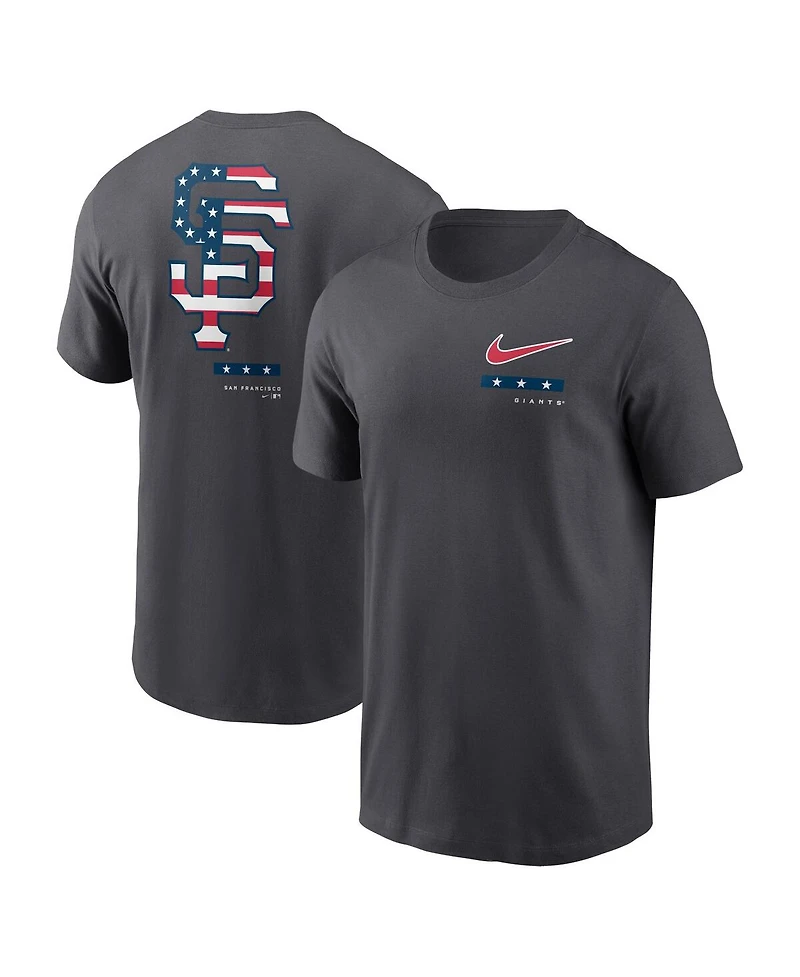 Men's Nike Anthracite San Francisco Giants Americana T-shirt
