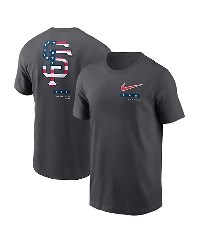 Men's Nike Anthracite San Francisco Giants Americana T-shirt