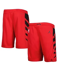 Big Boys and Girls Jordan Red Portland Trail Blazers Statement Edition Swingman Performance Shorts