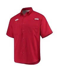 Men's Columbia Cardinal Arkansas Razorbacks Pfg Tamiami Shirt