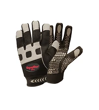 RefrigiWear Men's Insulated HiVis Super Grip Gloves - High-Visibility, Warm Work Gloves, Non-Slip Grip, Water-Resistant, Cold-Weather Protection