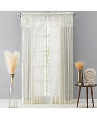 Ricardo Woven Lace Rod Pocket w/Header Panel 54"W x 84"L