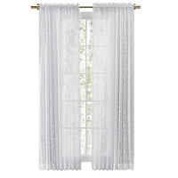 Ricardo Woven Lace Rod Pocket w/Header Panel 54"W x 84"L