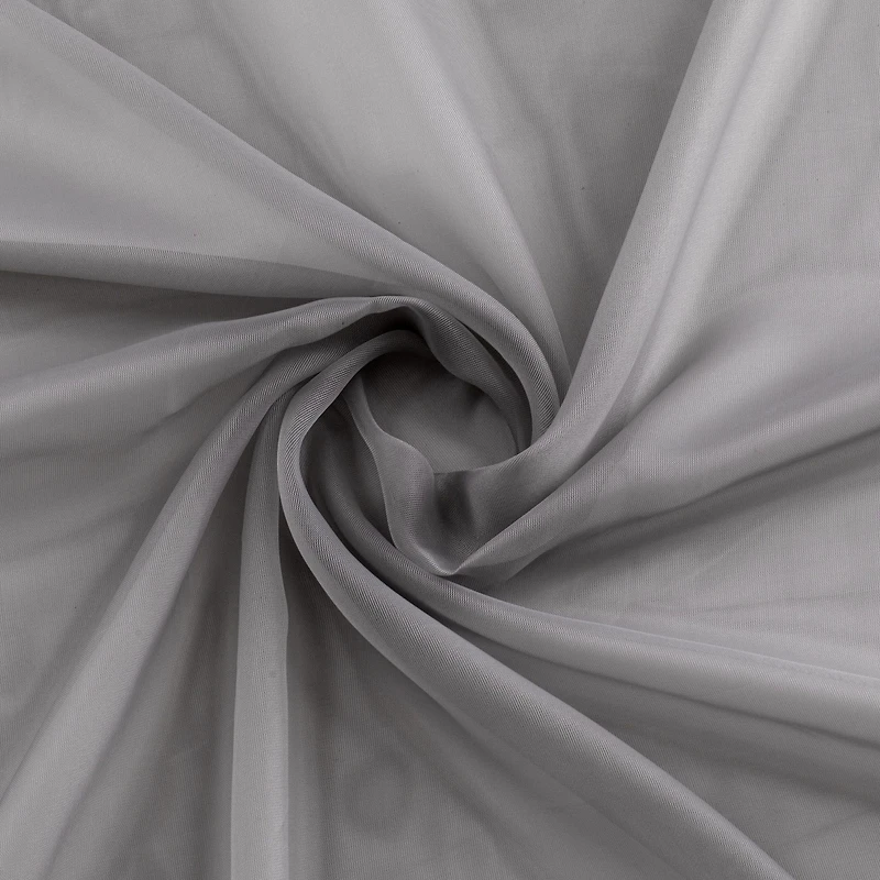 Kate Aurora Montauk Accents Ultra Lux 2 Piece Rod Pocket Silver Sheer Voile Window Curtain Panels - 84 in. Long