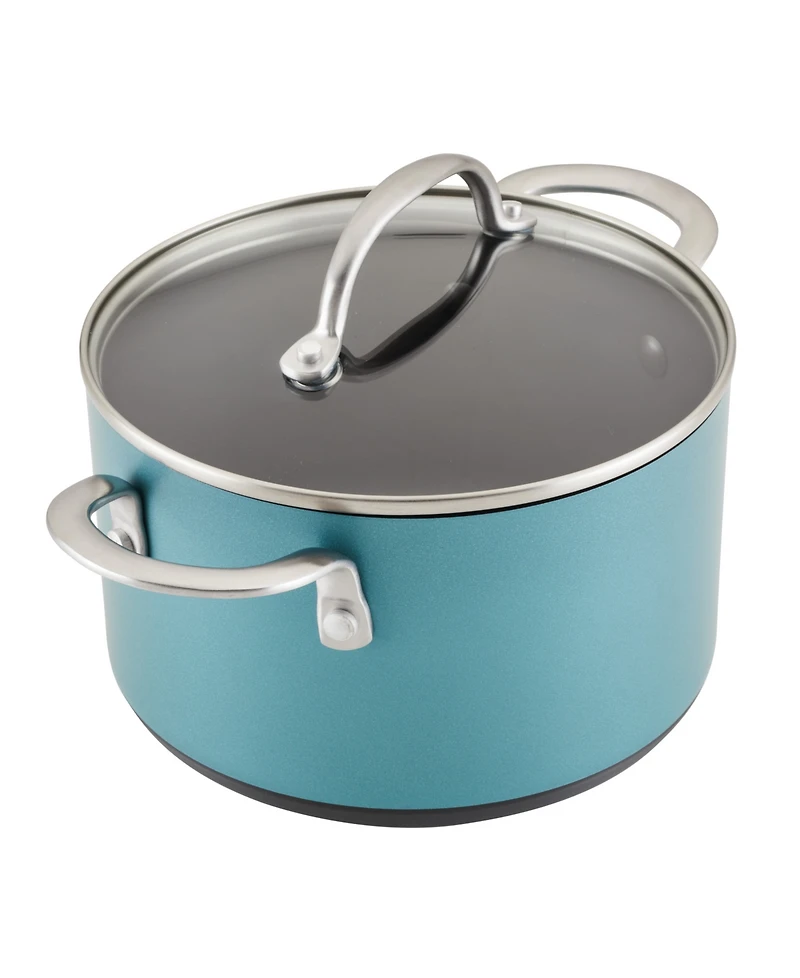 Anolon Achieve Hard Anodized Nonstick 4 Quart Saucepot with Lid