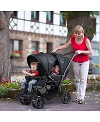 Costway Baby Twin Double Stroller Lightweight Travel Pushchair
