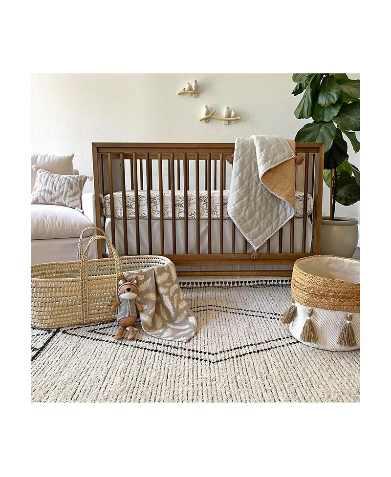 Crane Baby Baby Boys or Baby Girls Ezra Copper Quilted Blanket