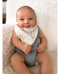 Crane Baby Baby Boys or Baby Girls Kendi Muslin Bibs, 3 Piece Set