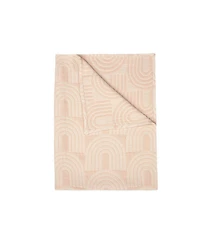 Crane Baby Baby Girls Jacquard Cotton Rainbow Blanket