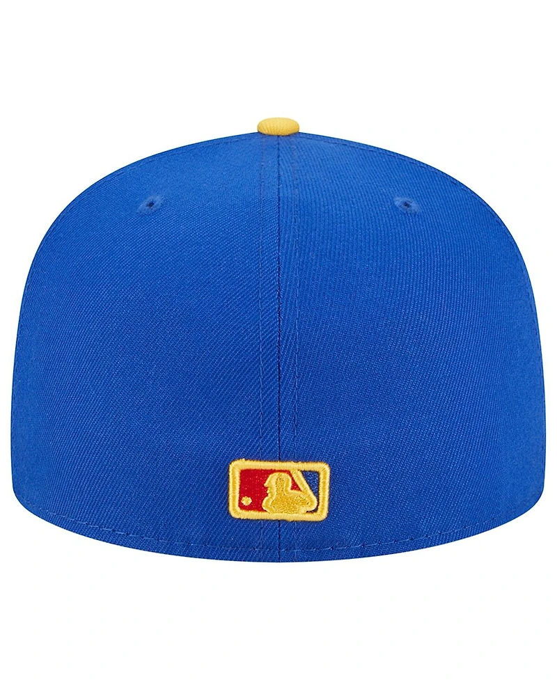 Men's New Era Royal, Yellow San Francisco Giants Empire 59FIFTY Fitted Hat