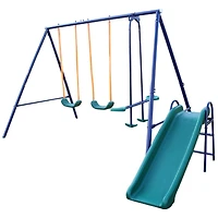 Streamdale A-Frame Metal Swing Set with Slide