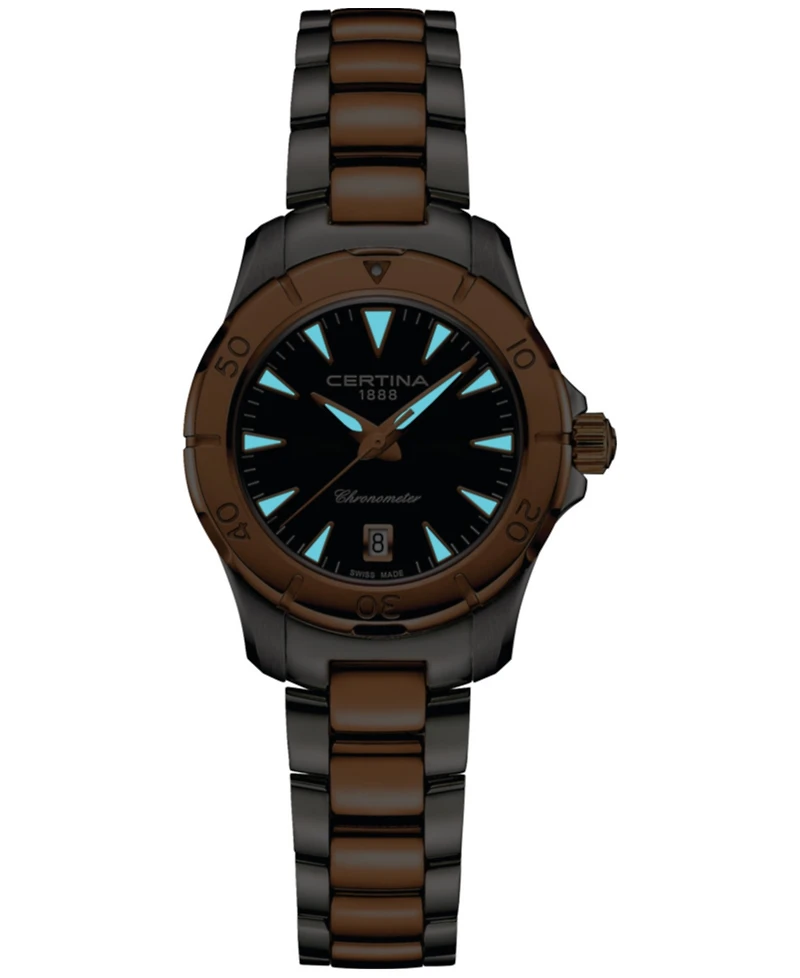 Certina Women's Swiss Ds Action Two-Tone Stainless Steel Bracelet Watch 29mm