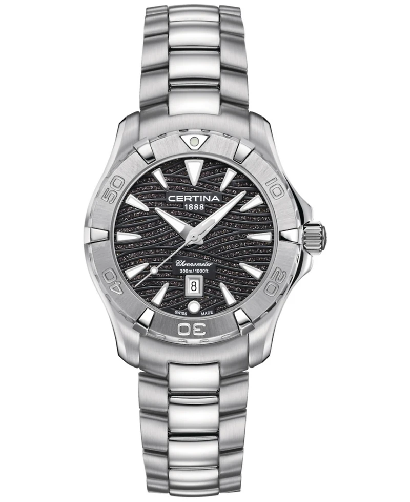 Certina Women's Swiss Ds Action Stainless Steel Bracelet Watch 34mm