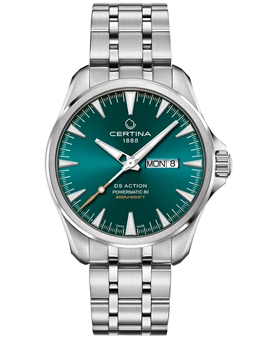 Certina Men's Swiss Automatic Ds Action Stainless Steel Bracelet Watch 41mm