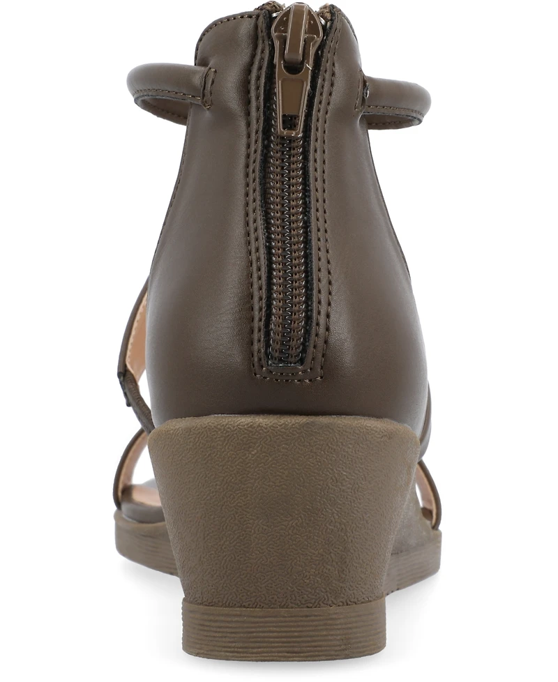 Journee Collection Women's Trayle Wedge Sandals