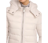 Calvin Klein Women's Shine Hooded Down Puffer Coat