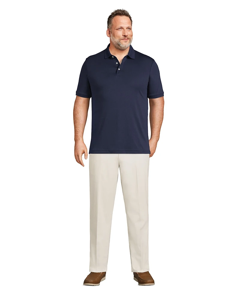 Lands' End Big & Tall School Uniform Short Sleeve Cotton Supima Polo Shirt