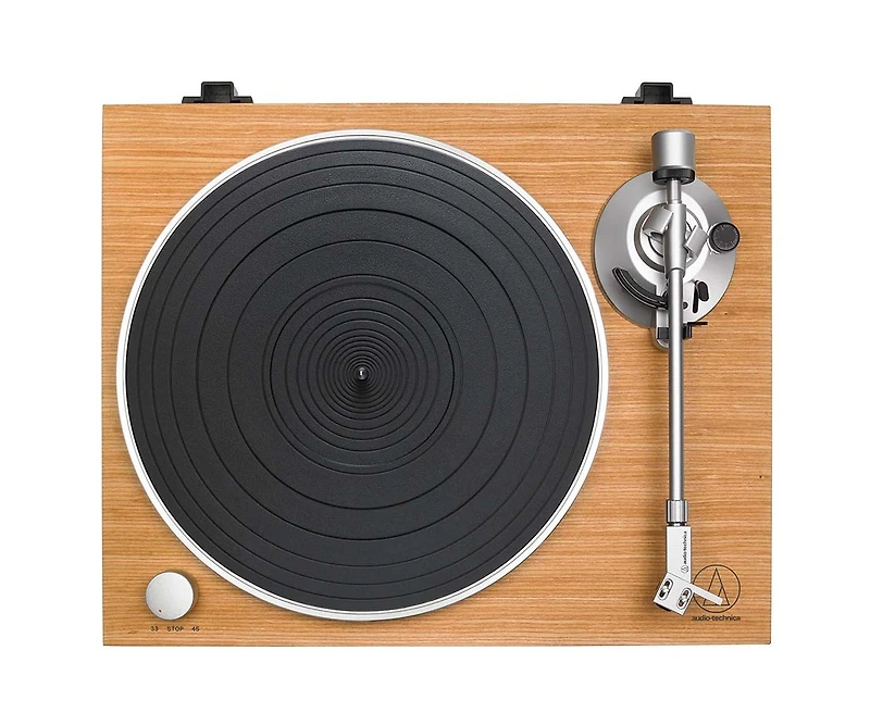 Audio Technica Fully Manual Belt-Drive Turntable- Wood
