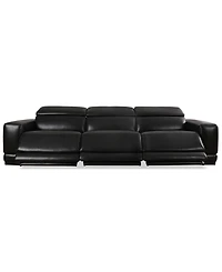 Closeout! Krofton 3-Pc. Beyond Leather Fabric Sofa with 3 Power Motion Recliners, Created for Macy's