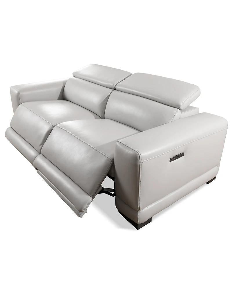 Closeout! Krofton 2-Pc. Beyond Leather Fabric Sofa with 2 Power Motion Recliners, Created for Macy's