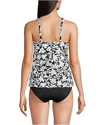 Lands' End Women's Dd-Cup Flutter Scoop Neck Tankini Top
