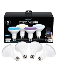 Geeni Prisma Drop Wi-Fi BR30 Led Smart Light Bulb, Tunable and Dimmable Rgb WiFi Bulb, No Hub Required, Compatible with Alexa and Google Assistant (4
