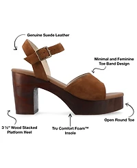 Journee Signature Women's Katana Platform Sandals