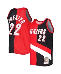 Men's Mitchell & Ness Clyde Drexler Red