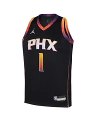 Big Boys and Girls Jordan Devin Booker Black Phoenix Suns 2022/23 Swingman Jersey - Statement Edition