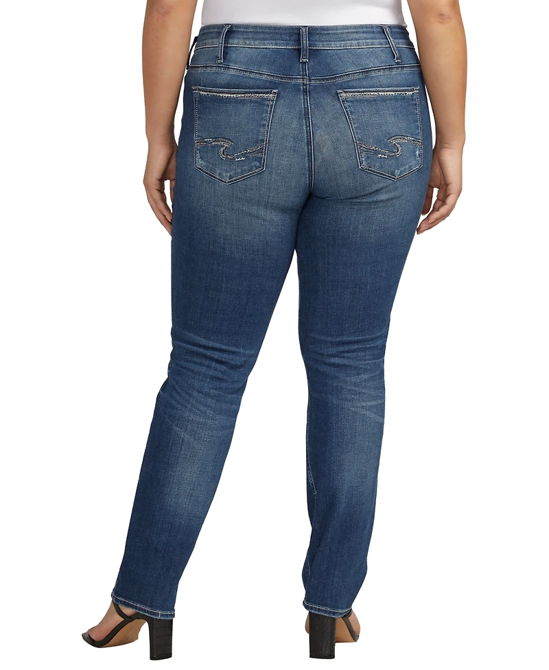 Silver Jeans Co. Plus Suki Mid Rise Straight Leg