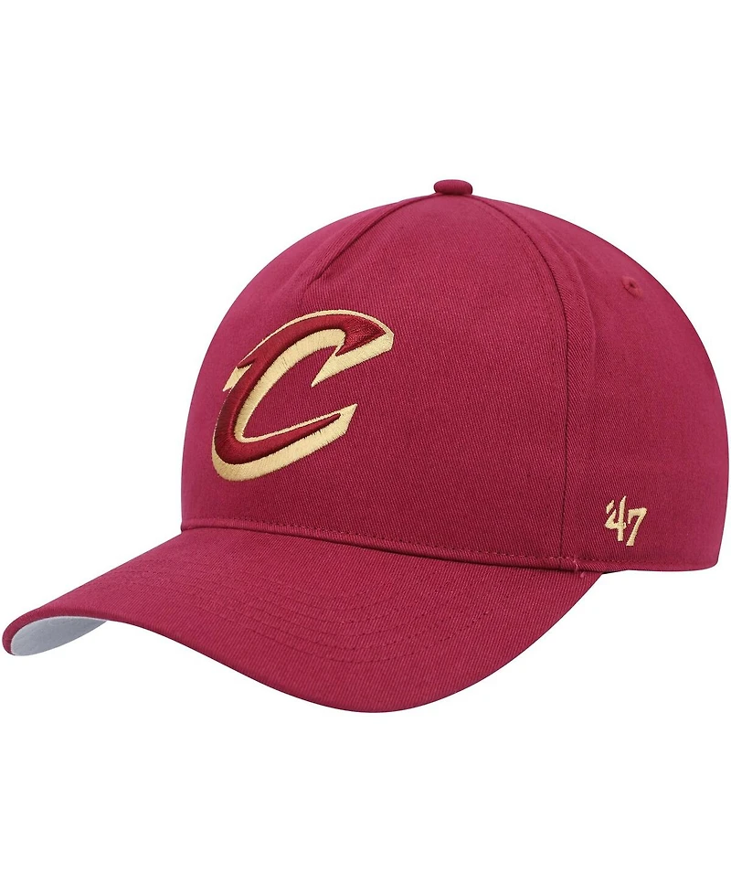 Men's '47 Brand Wine Cleveland Cavaliers Hitch Snapback Hat