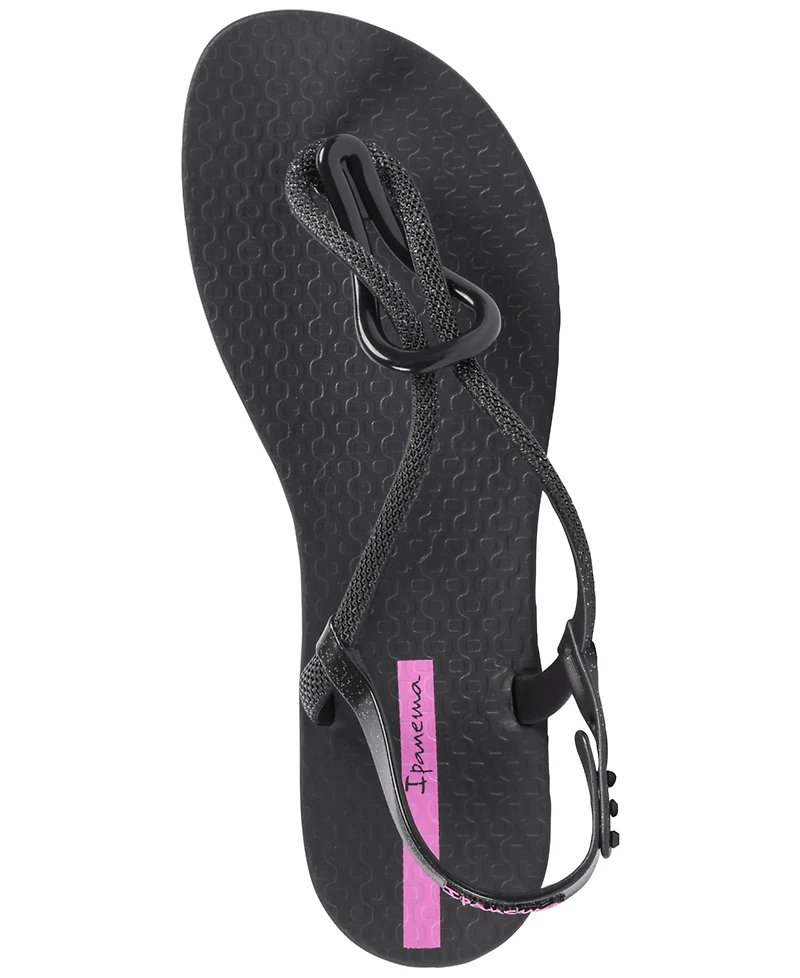 Ipanema Women's Trendy T-strap Flat Sandals