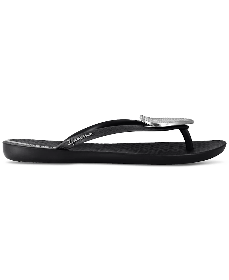 Ipanema Women's Wave Heart Sparkle Flip-flop Sandals