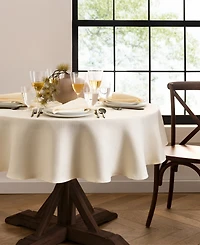 Laurel Solid Texture Water and Stain Resistant Tablecloth