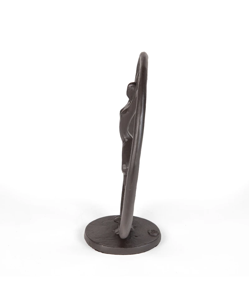 Danya B Yoga Tree Circle Cast Iron Sculpture