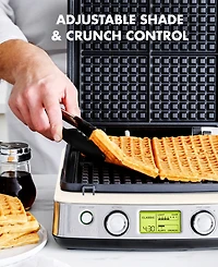 GreenPan Elite 4-Square Nonstick Belgian & Regular Waffle Maker