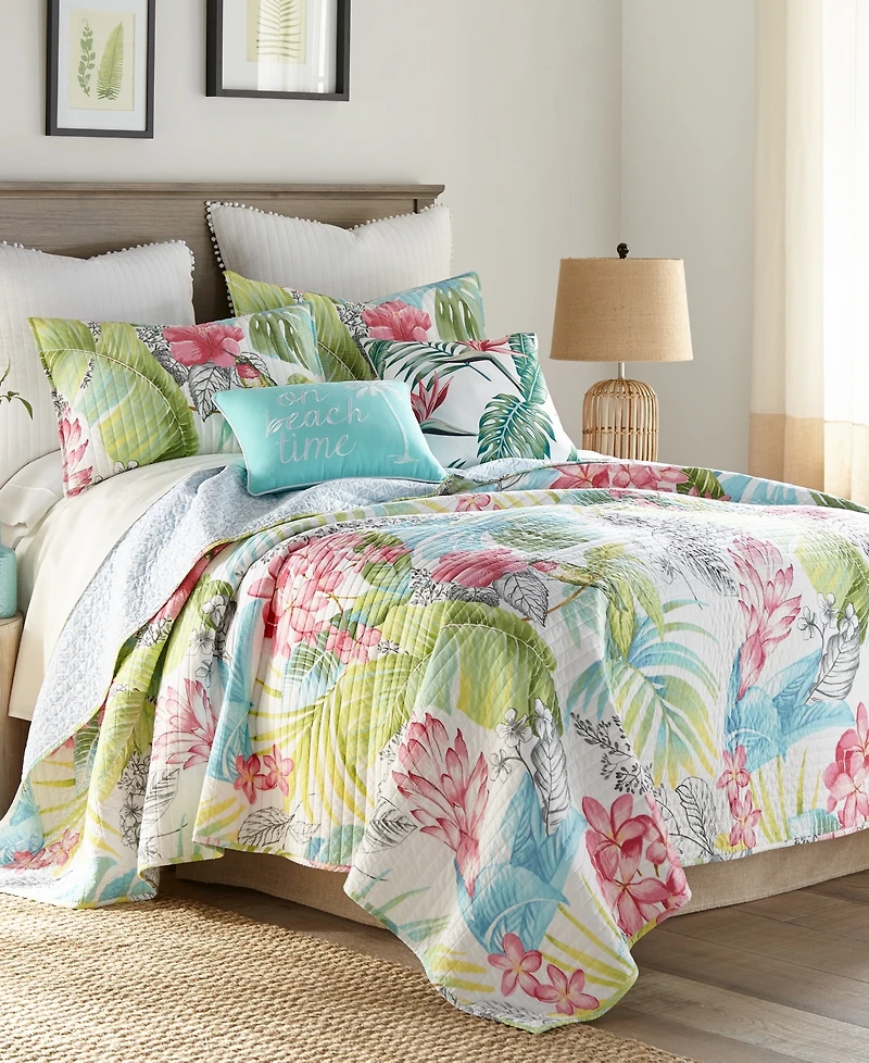Levtex Kalani Tropical Motif Reversible 2-Pc. Quilt Set, Twin/Twin Xl