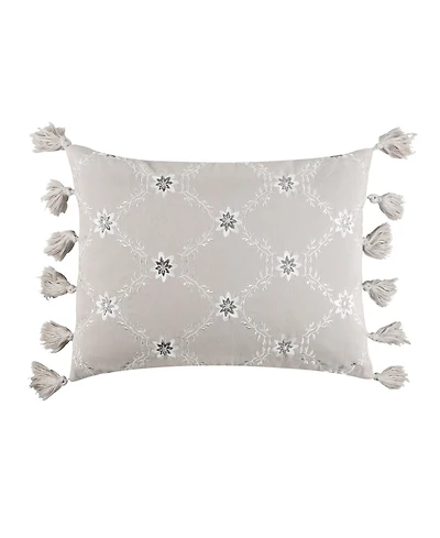 Levtex St. Ives Embroidered Decorative Pillow, 14" x 18"