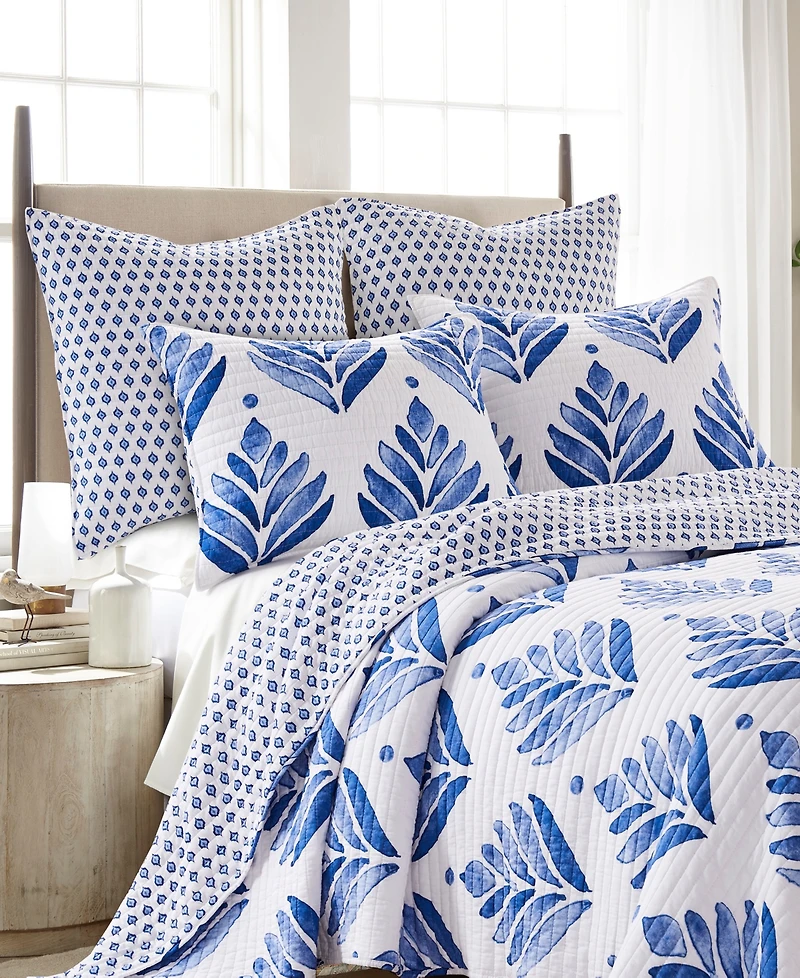 Levtex Vintage-Like Blossom Reversible 3-Pc. Quilt Set, Full/Queen